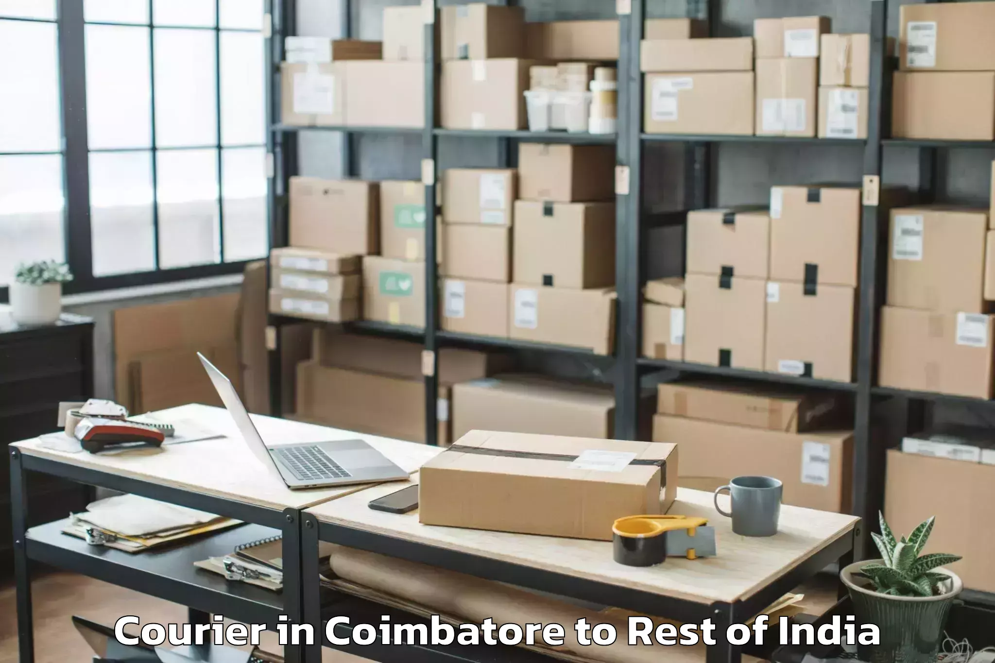 Reliable Coimbatore to Tangmarg Courier